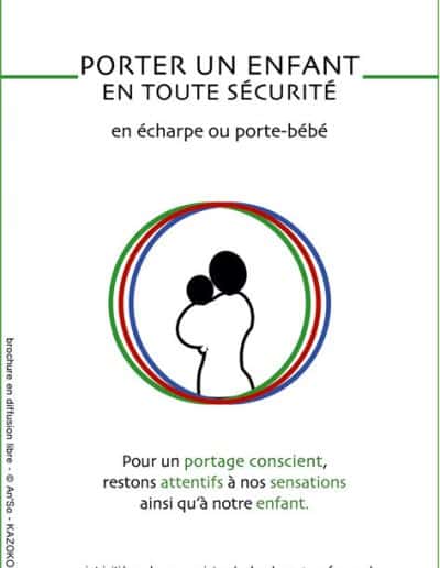 flyer porter un enfant en toute sécurité p1