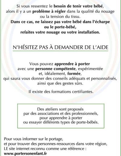 flyer porter un enfant en toute sécurité p4